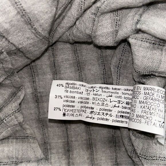Zara Girls Gray Button Down Shirt(Size 11-12yrs) - Picture 3 of 5